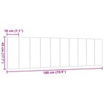 vidaXL Coussin de tête de lit Hanko gris foncé 180 cm tissu