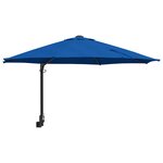 vidaXL Parasol de jardin 248 x 248 x 148 cm Polyester et Acier Azur