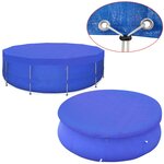 vidaXL Couverture de piscine PE Ronde 540 cm 90 g/m²