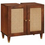 vidaXL Armoire d'évier Marron 62 x 33 x 58 cm Bois d'ingénierie