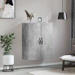 vidaXL Armoire murale gris béton 69 5x34x90 cm bois d'ingénierie