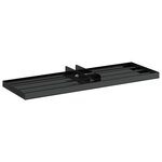 vidaXL Rateau de nivellement pour jardin Noir Acier enduit de poudre