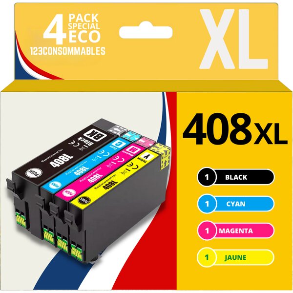 Pack compatible avec Epson 408L  4 cartouches
