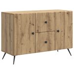 vidaXL Buffet Chêne artisanal 89 x 34 5 x 60 cm Bois d'ingénierie
