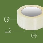 Pack and Move - Lot 36 Rouleaux Ruban Adhésif Transparent Pour Emballage Et Déménagement - 100 M - Qualité Premium