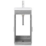 vidaXL Meuble de salle de bain avec évier Sonoma gris