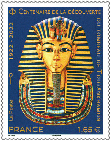 Timbre - Toutankhamon - Lettre internationale