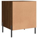 vidaXL Tables de chevet 2Pièces chêne marron 40x40x50cm bois d'ingénierie