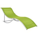 vidaXL Chaises longues pliables 2 Pièces Vert Textilène