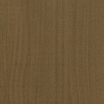 vidaXL Cadre de lit Marron miel Bois de pin massif 140x190 cm