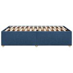 vidaXL Cadre de lit bleu 120x190 cm tissu