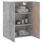 vidaXL Armoire murale gris béton 69 5x34x90 cm bois d'ingénierie