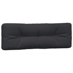 vidaXL Coussins de palette lot de 7 noir tissu