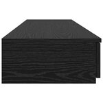 vidaXL Tiroirs de lit Noir Chêne 150x36 5x16 5 cm Bois reconstitué