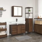 vidaXL Ensemble de mobilier de salle de bain avec tiroir 2 Pièces