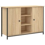 vidaXL Buffet chêne sonoma 100x35x70 cm bois d'ingénierie