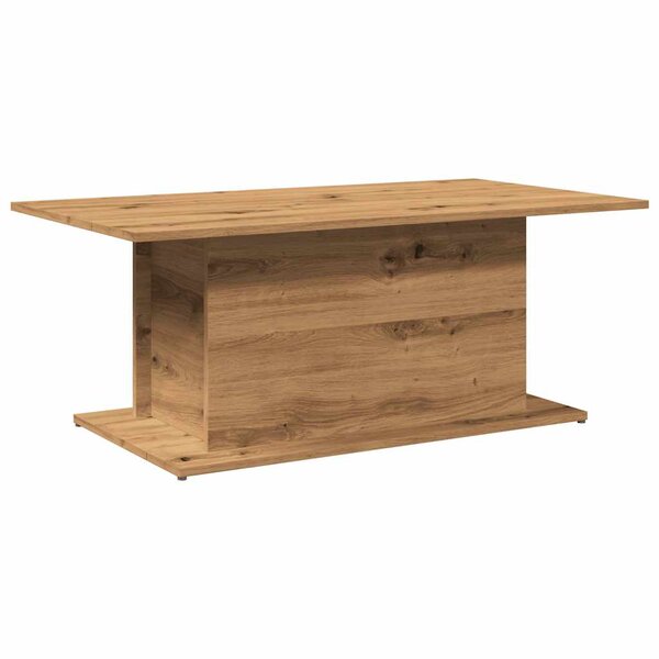 vidaXL Table basse chêne artisanal 102x55 5x40 cm bois d'ingénierie