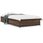 vidaXL Cadre de lit sans matelas chêne marron 90x190 cm