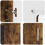 vidaXL Buffet Chêne fumé 55 5 x 29 x 100 cm Bois d'ingénierie