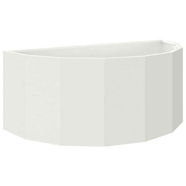 vidaXL Jardinière Blanc 90 x 45 x 35 cm Acier