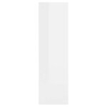 vidaXL Étagère murale Blanc brillant 75x16x55 cm Bois d'ingénierie