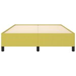 vidaXL Cadre de lit sans matelas vert 140x190 cm tissu