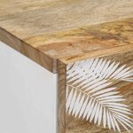 vidaXL Table de chevet 50x33x60 cm bois de manguier massif