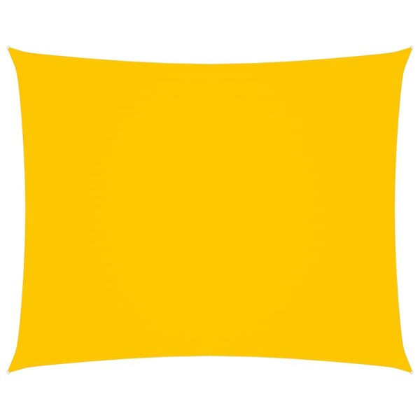 vidaXL Voile de parasol Tissu Oxford rectangulaire 3x4 m Jaune