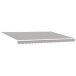 vidaXL Auvent Gris clair 4 5 × 3 5 m Polyester et métal
