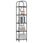 vidaXL Étagère Chêne noir 40 x 30 x 183 cm Bois d'ingénierie