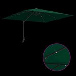 vidaXL Parasol de jardin Vert 248 5 x 247 5 x 160 cm