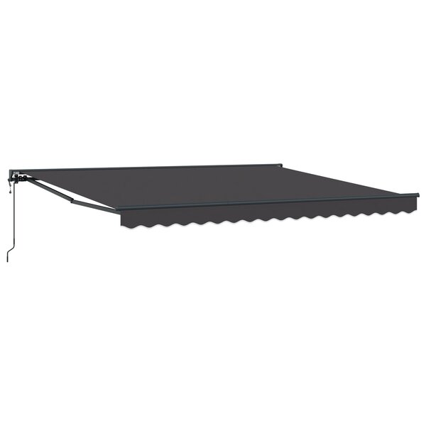 vidaXL Store rétractable automatique orange et blanc  350x250 cm