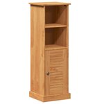 vidaXL Cabinet de salle de bain marron miel 37 x 34 x 110 cm