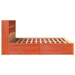 vidaXL Cadre de lit sans matelas cire marron 180x200cm bois pin massif