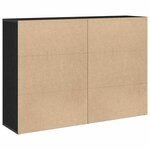 vidaXL Buffet Chêne noir 60 x 31 x 84 cm Bois d'ingénierie
