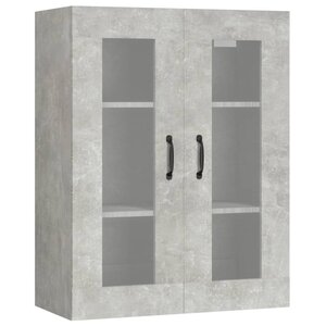 vidaXL Armoire murale suspendue Gris béton 69 5x34x90 cm