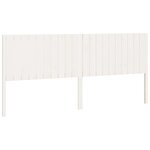 vidaXL Tête de lit blanc 205 5x4x100 cm bois massif de pin