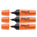 Surligneur Textmarker 490 Pointe biseautée 1 - 5 mm Orange fluo x 3 PELIKAN
