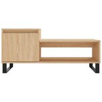 vidaXL Table basse Chêne sonoma 100x50x45 cm Bois d'ingénierie