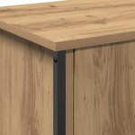 vidaXL Meuble TV chêne artisanal 60 x 35 x 45 cm Bois d'ingénierie