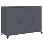 vidaXL Buffet anthracite 100 5x39x72 cm acier