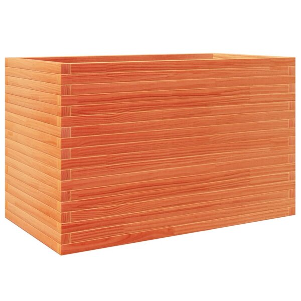 vidaXL Jardinière cire marron 110x60x68 5 cm bois de pin massif