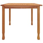 vidaXL Table à dîner de jardin 150x90x75 cm bois massif de teck