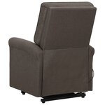 Vidaxl fauteuil inclinable marron tissu