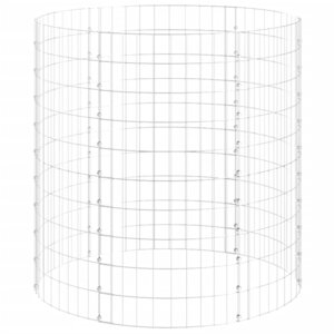 vidaXL Composteur de jardin Ø100x100 cm Acier galvanisé