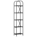 vidaXL Étagère Chêne noir 40 x 30 x 183 cm Bois d'ingénierie