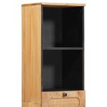 vidaXL Armoire de salle de bain avec étagère Marron 38 x 33 x 160 cm