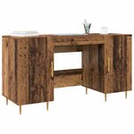 vidaXL Bureau Bois ancien 140 x 50 x 75 cm Bois d'ingénierie