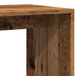 vidaXL Table d'appoint vieux bois 59x36x38 cm bois d'ingénierie