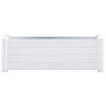 vidaXL Lit surélevé de jardin PP Blanc 100x43x35 cm